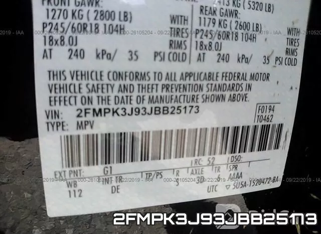 2FMPK3J93JBB25173 фото 10