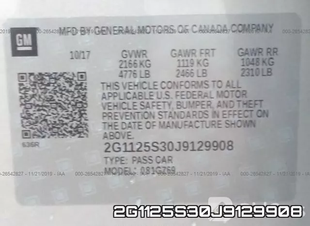 2G1125S30J9129908 фото 10