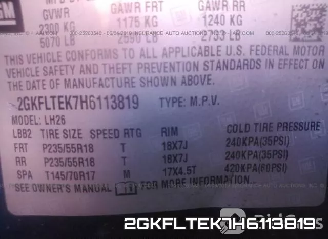 2GKFLTEK7H6113819 фото 10