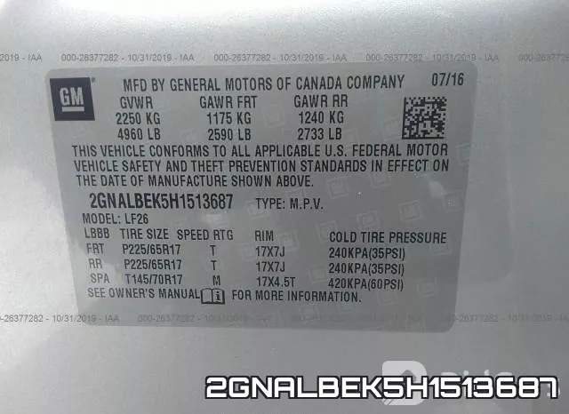2GNALBEK5H1513687 фото 10