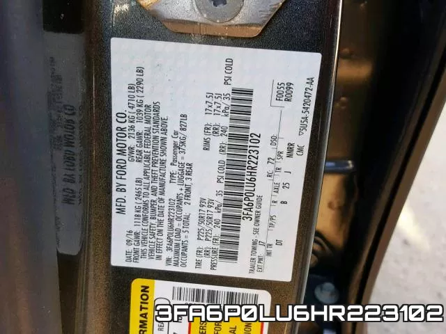 3FA6P0LU6HR223102 фото 2