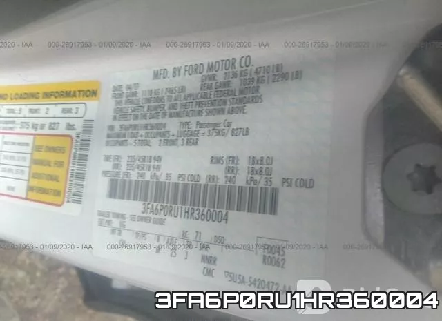 3FA6P0RU1HR360004 фото 10