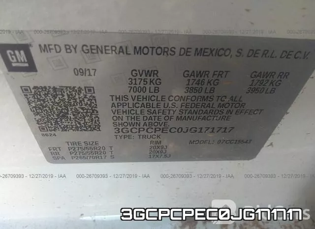 3GCPCPEC0JG171717 фото 10