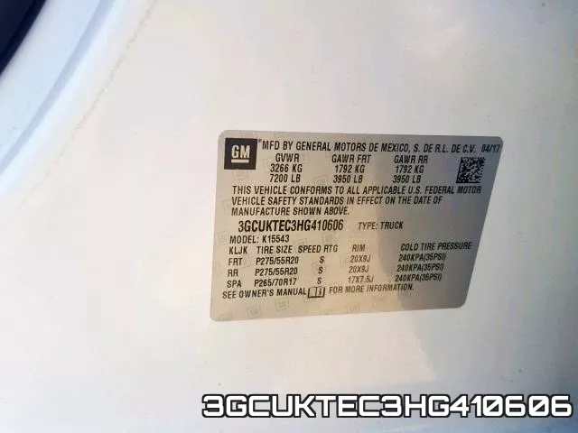 3GCUKTEC3HG410606 фото 2