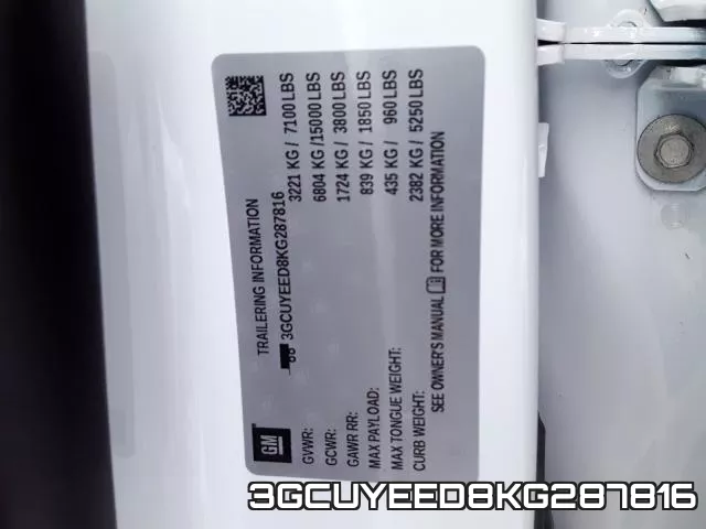3GCUYEED8KG287816 фото 2
