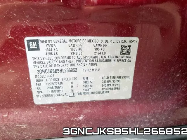 3GNCJKSB5HL266852 фото 2