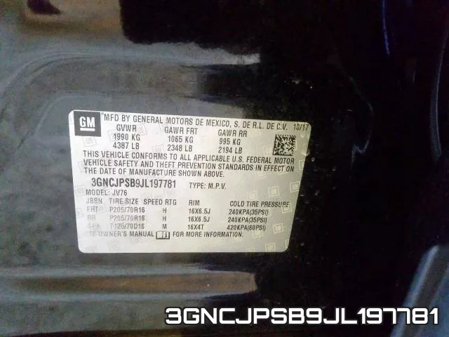3GNCJPSB9JL197781 фото 2