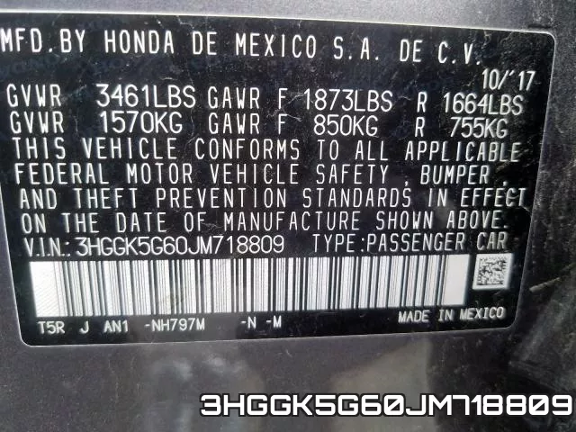 3HGGK5G60JM718809 фото 2
