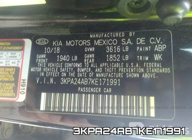 3KPA24AB7KE171991 фото 10