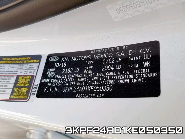 3KPF24AD1KE050350 фото 2