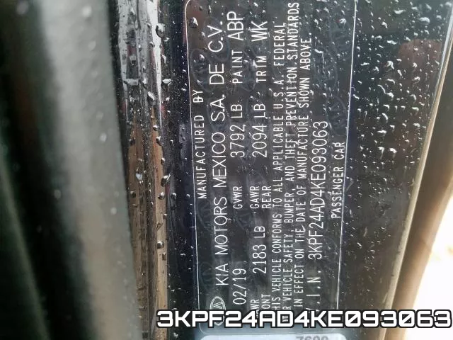 3KPF24AD4KE093063 фото 2