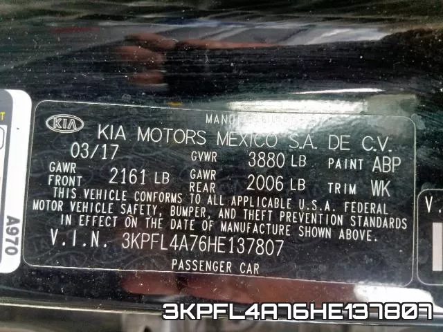 3KPFL4A76HE137807 фото 2