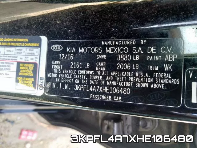 3KPFL4A7XHE106480 фото 2