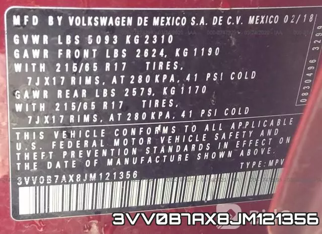 3VV0B7AX8JM121356 фото 10
