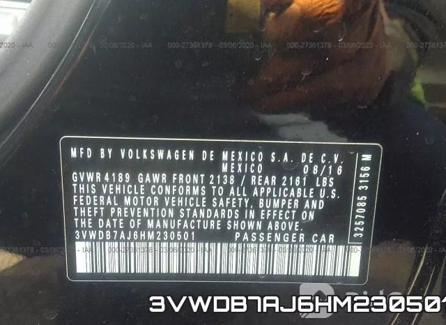 3VWDB7AJ6HM230501 фото 10