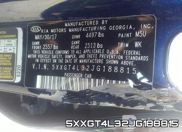 5XXGT4L32JG188815 фото 10