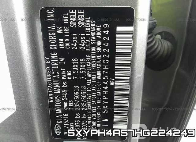 5XYPH4A57HG224249 фото 10