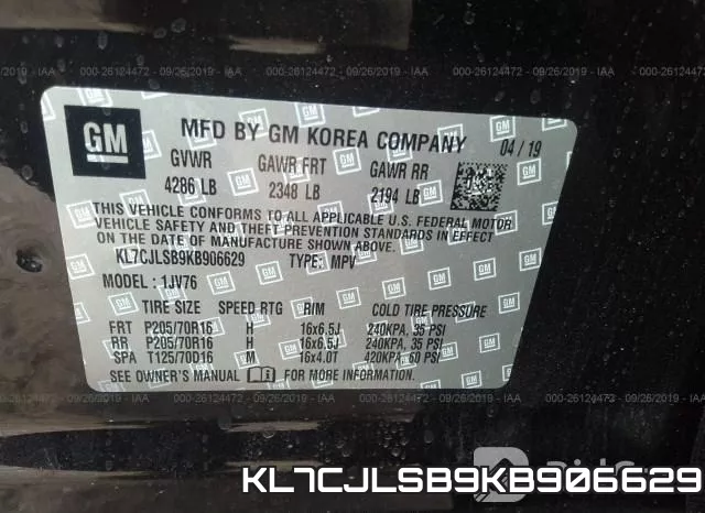 KL7CJLSB9KB906629 фото 10