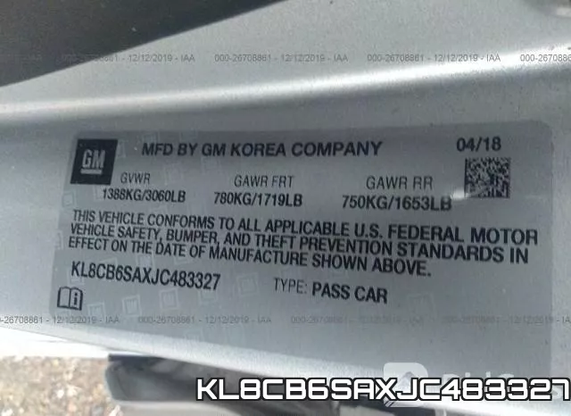 KL8CB6SAXJC483327 фото 10