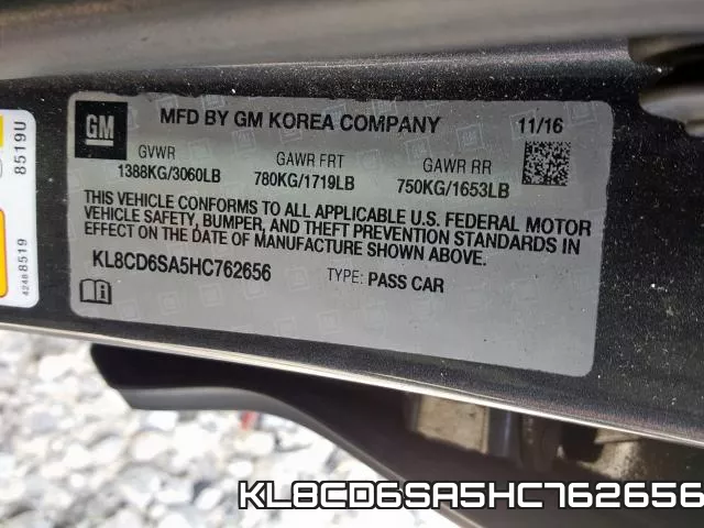 KL8CD6SA5HC762656 фото 2