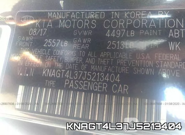 KNAGT4L37J5213404 фото 10