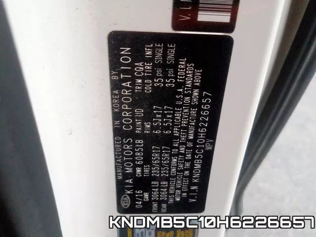 KNDMB5C10H6226657 фото 2