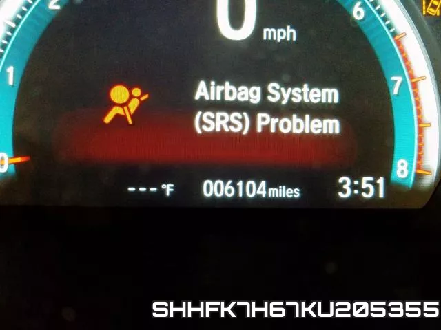 SHHFK7H67KU205355 фото 9