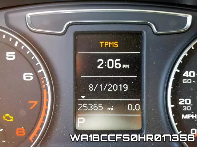 WA1BCCFS0HR017358 фото 9
