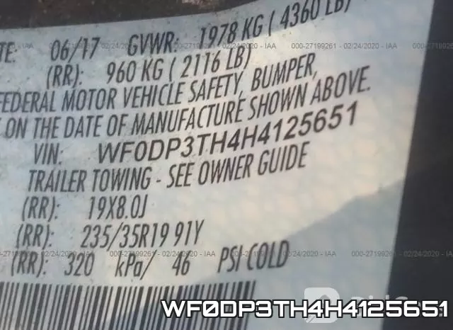 WF0DP3TH4H4125651 фото 10