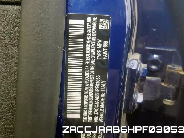ZACCJAAB6HPF03053 фото 2