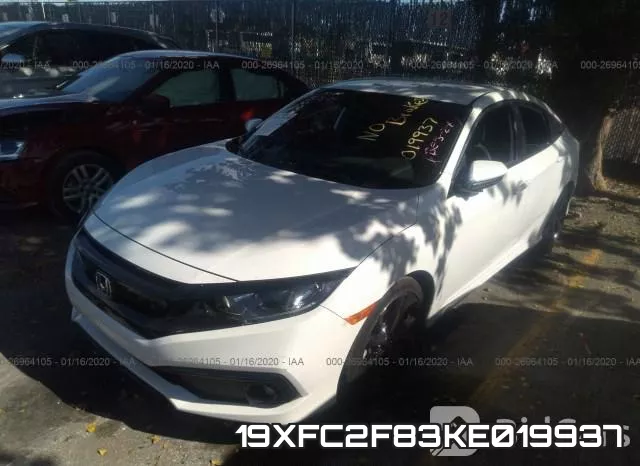 19XFC2F83KE019937 фото 3
