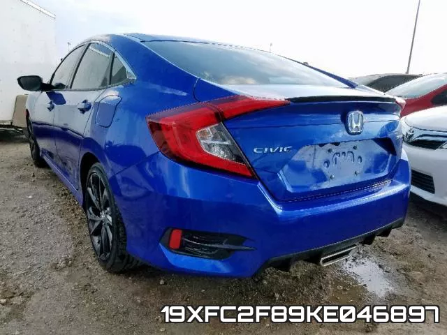 19XFC2F89KE046897 фото 4
