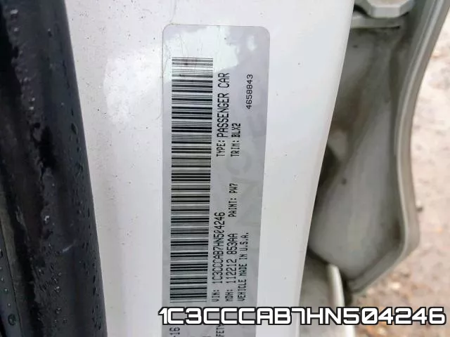 1C3CCCAB7HN504246 фото 2
