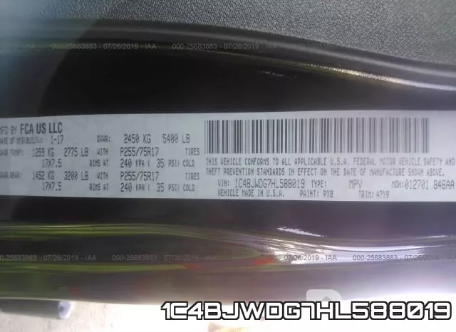 1C4BJWDG7HL588019 фото 10