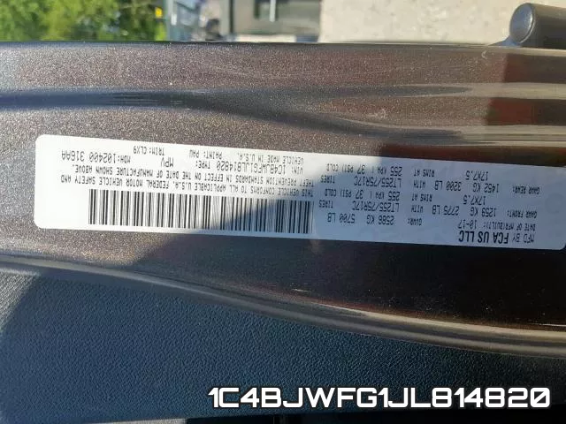 1C4BJWFG1JL814820 фото 2