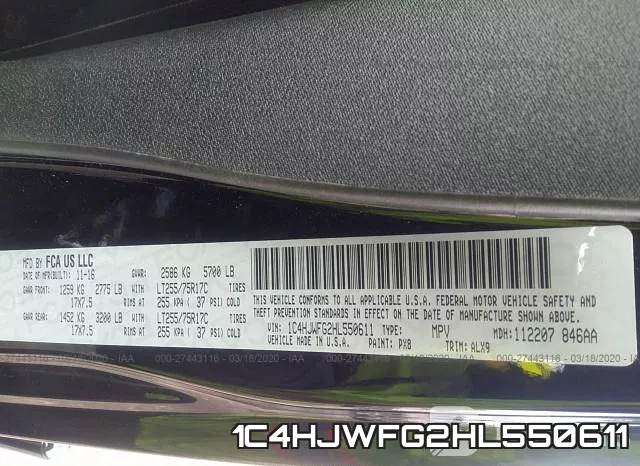 1C4HJWFG2HL550611 фото 10