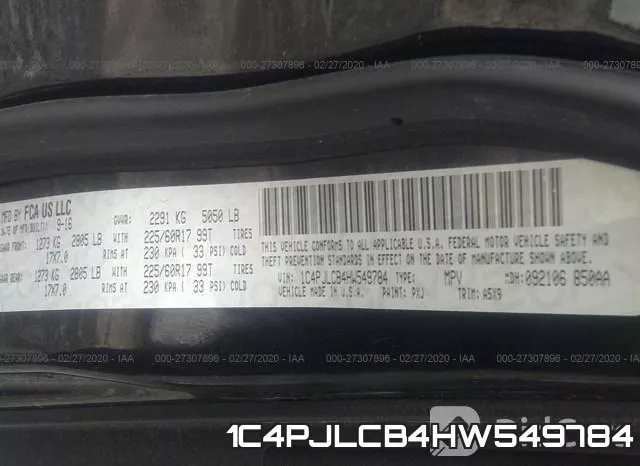 1C4PJLCB4HW549784 фото 10