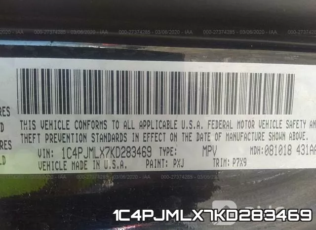 1C4PJMLX7KD283469 фото 10