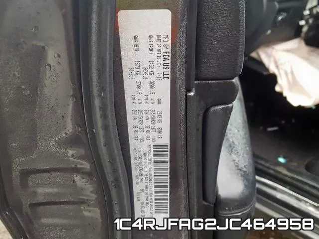 1C4RJFAG2JC464958 фото 2