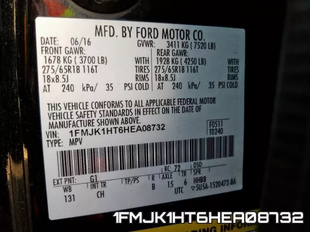 1FMJK1HT6HEA08732 фото 2