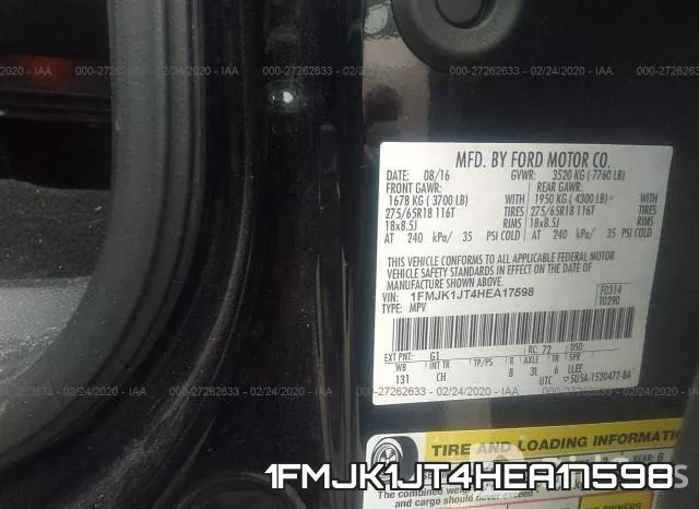 1FMJK1JT4HEA17598 фото 10