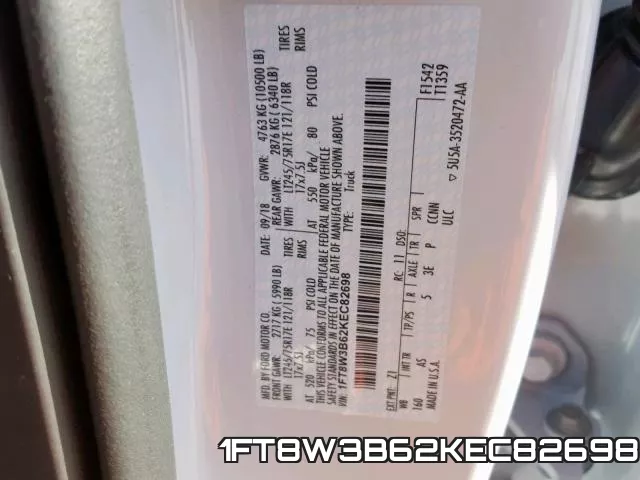 1FT8W3B62KEC82698 фото 2