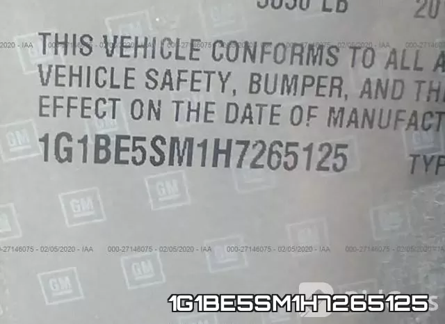 1G1BE5SM1H7265125 фото 10