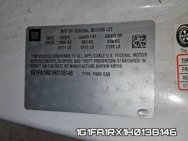 1G1FA1RX1H0138146 фото 2