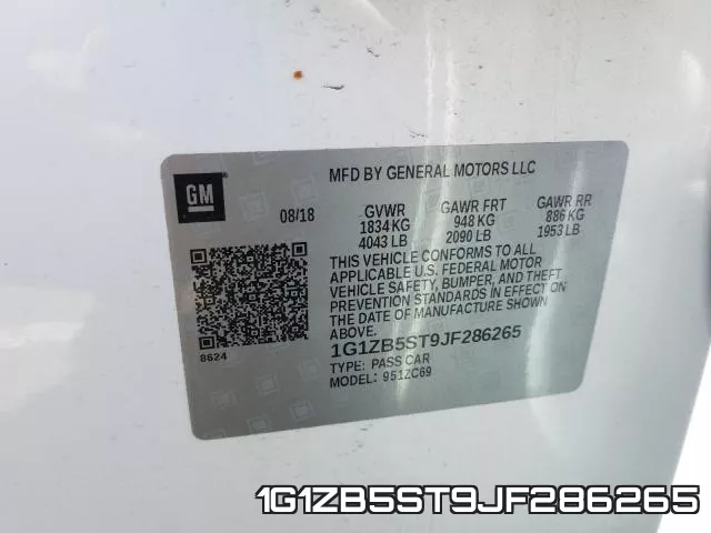 1G1ZB5ST9JF286265 фото 2