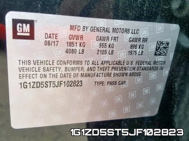 1G1ZD5ST5JF102823 фото 2