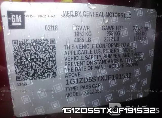 1G1ZD5STXJF191532 фото 10