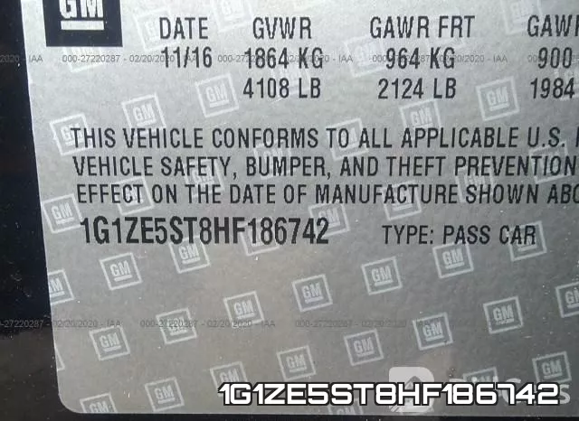1G1ZE5ST8HF186742 фото 10