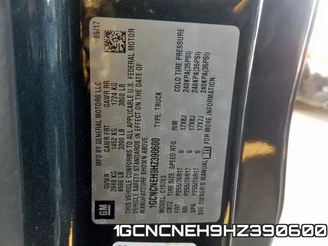 1GCNCNEH9HZ390600 фото 2
