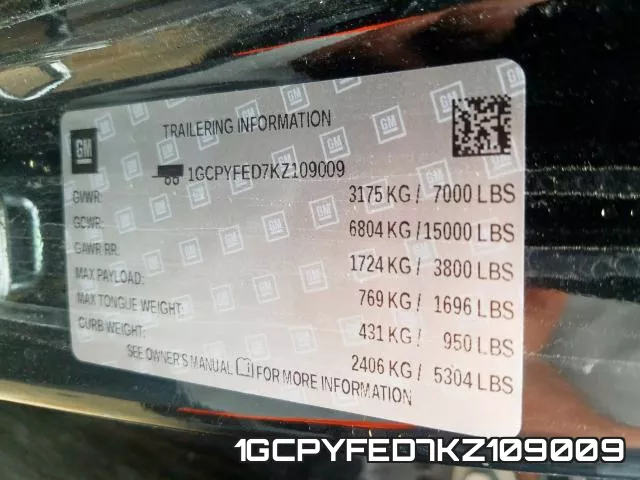1GCPYFED7KZ109009 фото 2